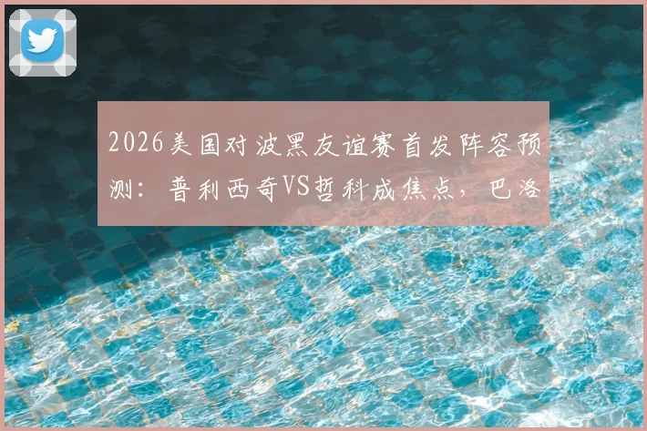 2026美国对波黑友谊赛首发阵容预测：普利西奇VS哲科成焦点，巴洛贡搭档德米罗维奇谁将主宰锋线